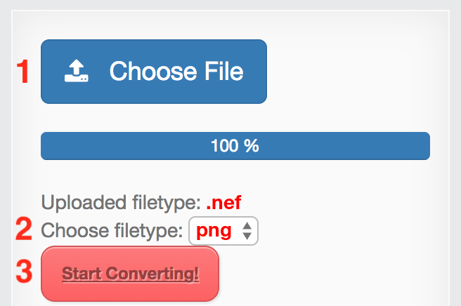 How to convert NEF files online to PNG